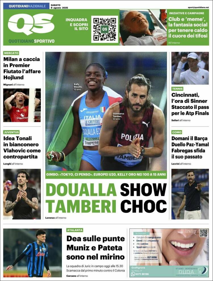 Portada de Quotidiano Sportivo (Italia)