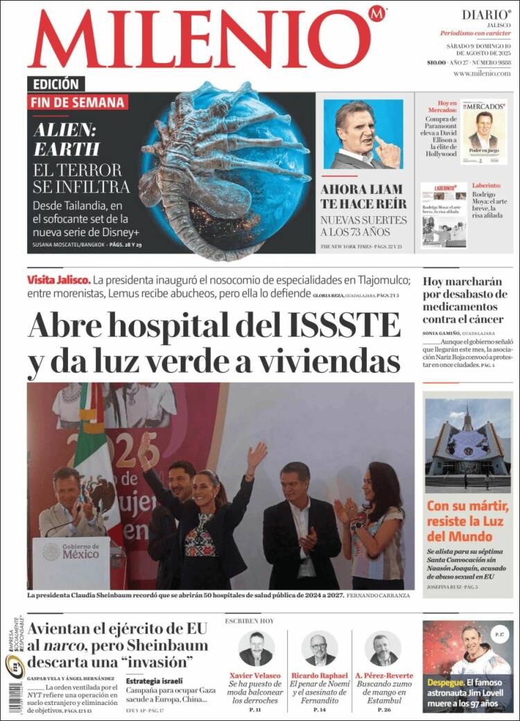 Portada de Milenio - Jalisco (Mexico)