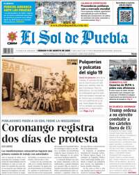 Portada de El Sol de Puebla (Mexico)