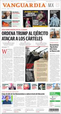 Portada de Vanguardia (Mexico)