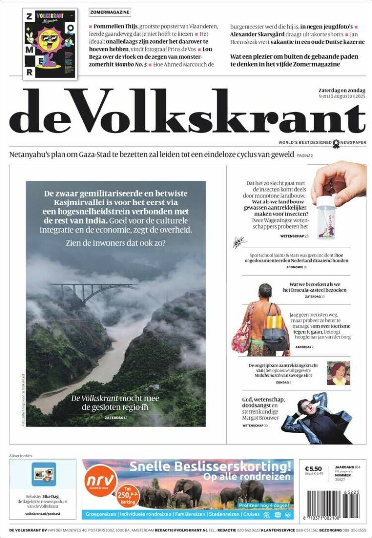 Portada de De Volkskrant (Netherlands)