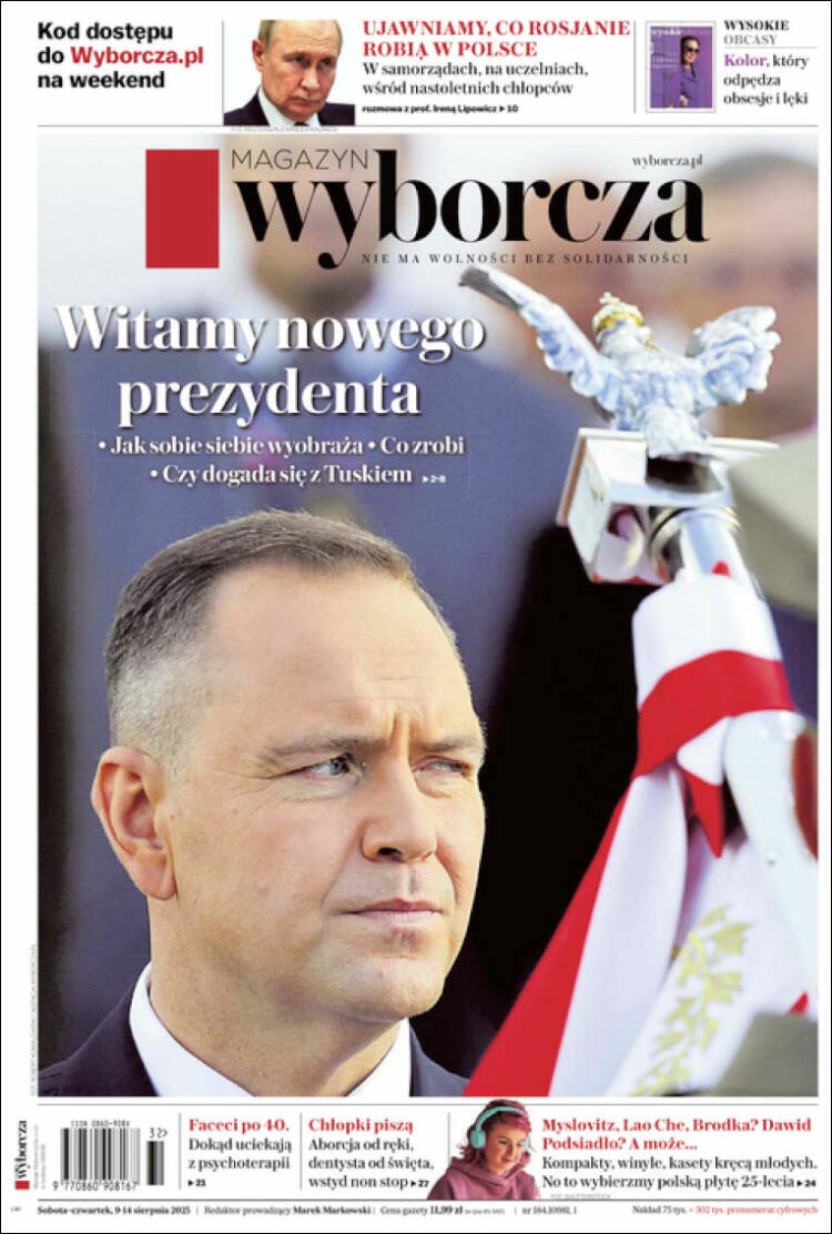 Portada de Gazeta Wyborcza (Polonia)