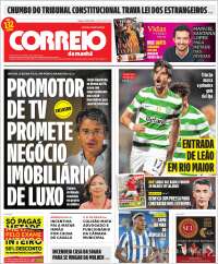 Portada de Correio da Manhã (Portugal)