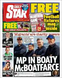 Portada de Daily Star (United Kingdom)