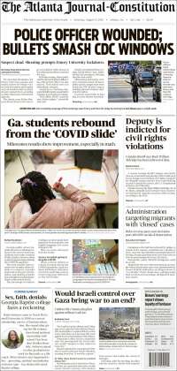 Portada de The Atlanta Journal-Constitution (USA)