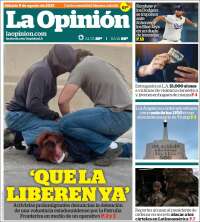 Portada de La Opinión (USA)
