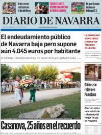 Portada de Diario de Navarra (Spain)