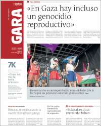Portada de Gara (Spain)