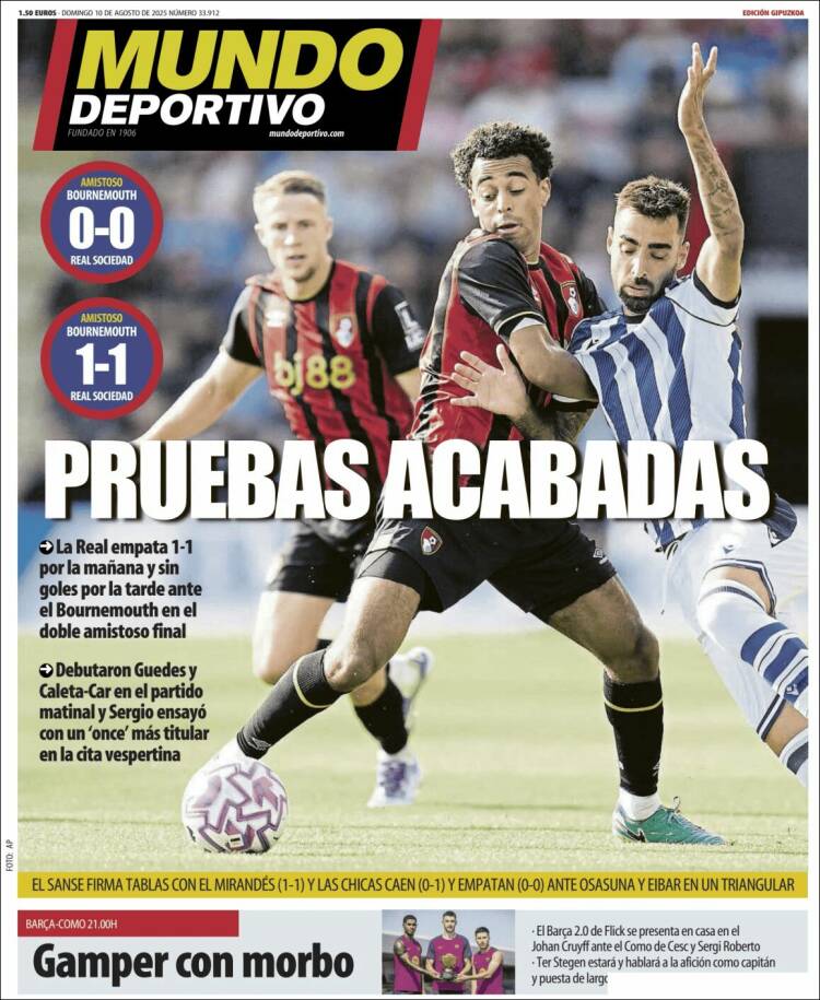 Portada de Mundo Deportivo Gipuzkoa (Spain)