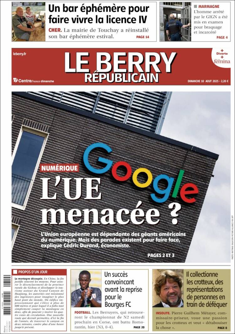 Portada de Berry Republicain (France)
