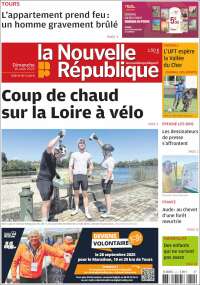 Portada de La Nouvelle Republique (France)