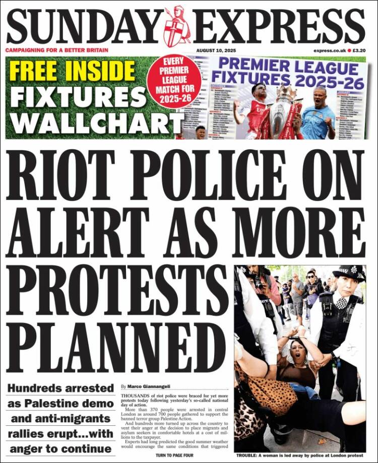 Portada de Daily Express (United Kingdom)