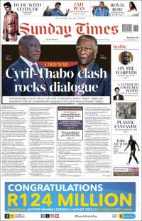 Portada de The Times (South Africa)
