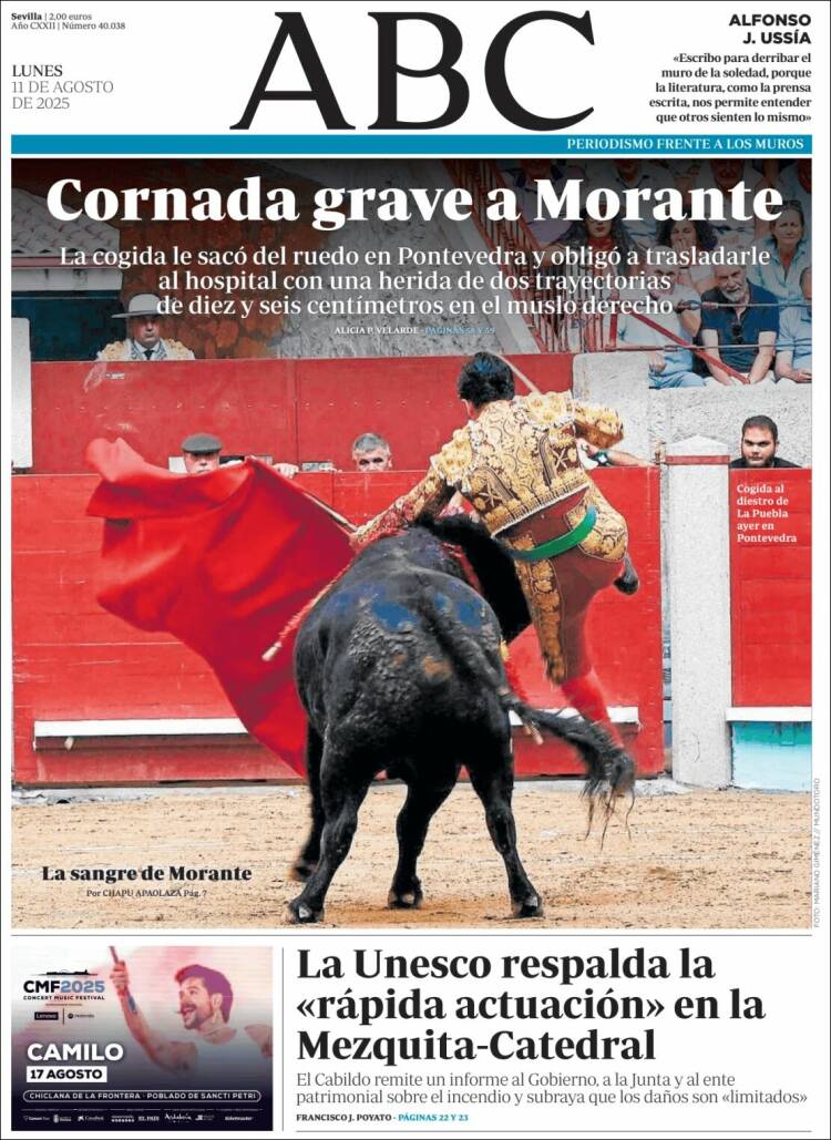 Portada de ABC - Sevilla (España)