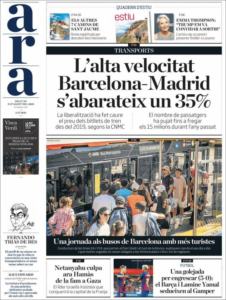 Portada de Ara (España)