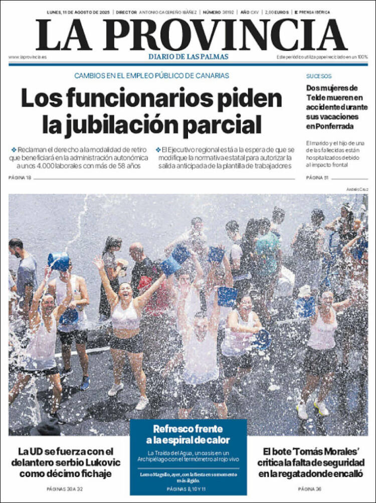 Portada de La Provincia (España)