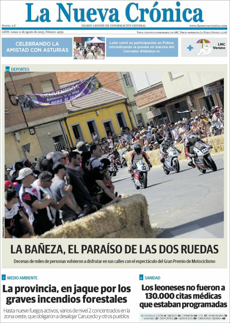 Portada de La Nueva Crónica (España)