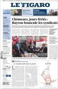 Portada de Le Figaro (Francia)