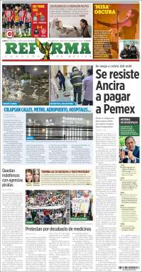 Portada de Reforma (México)