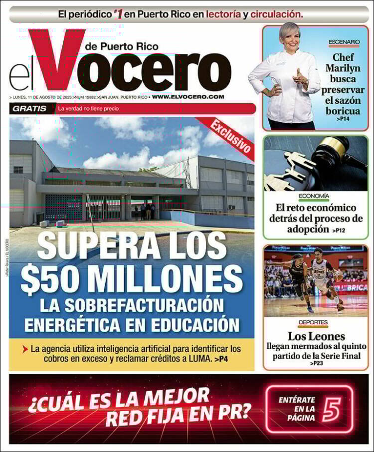 Portada de Vocero (Puerto Rico)