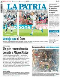 Portada de La Patria (Colombia)