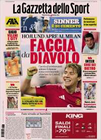Portada de La Gazzetta dello Sport (Italia)