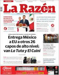 Portada de La Razón (México)