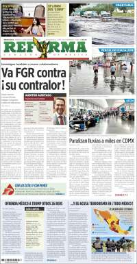 Portada de Reforma (México)
