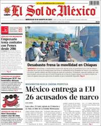 Portada de El Sol de México (México)