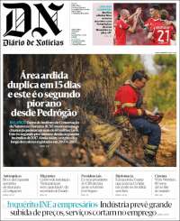 Portada de Diário de Noticias (Portugal)