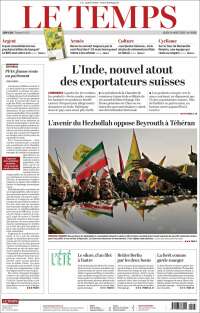 Portada de Le Matin (Suiza)