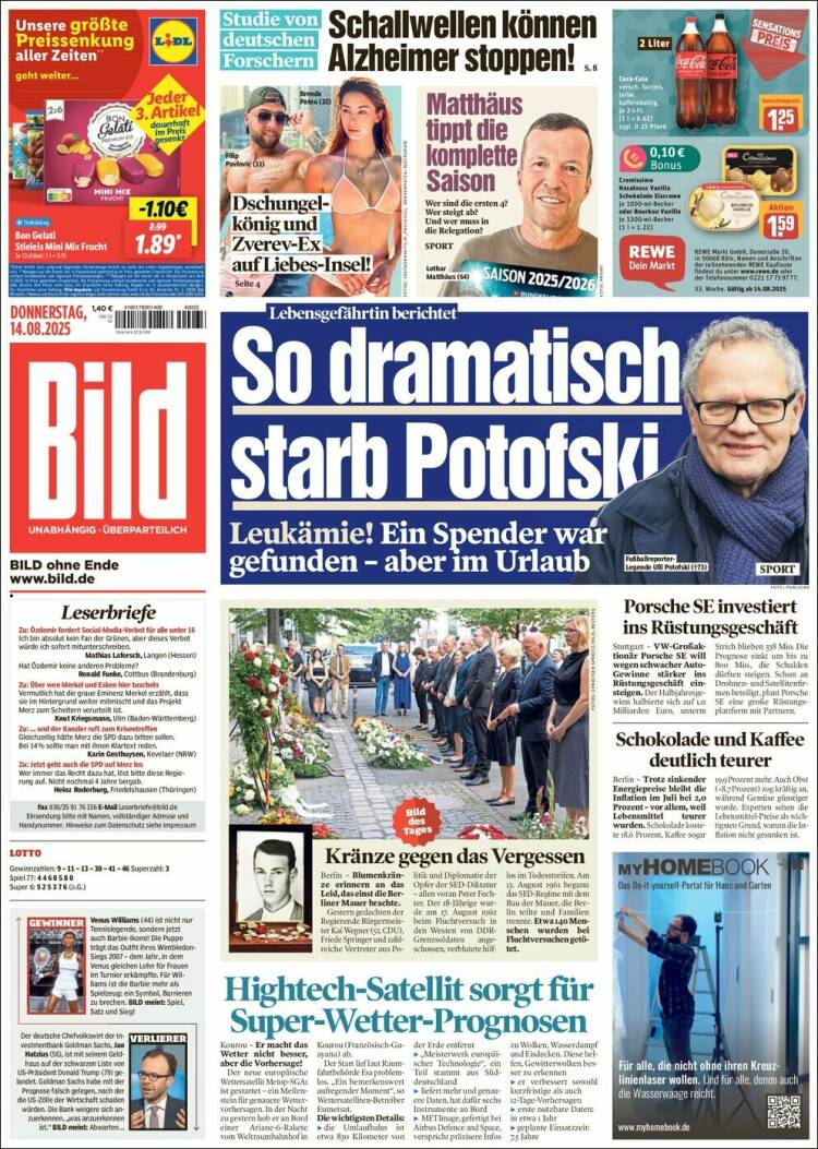 Portada de Bild (Alemania)