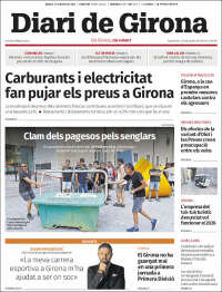 Portada de Diari de Girona (España)