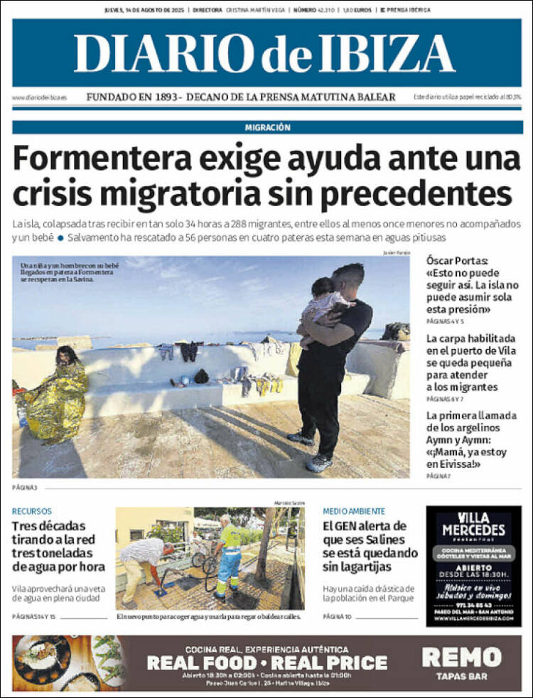 Portada de Diario de Ibiza (España)