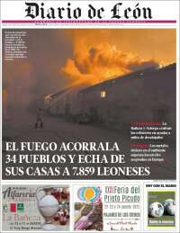 Portada de Diario de León (España)