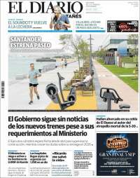Portada de El Diario Montañés (España)