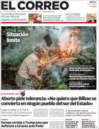 Portada de El Correo (España)
