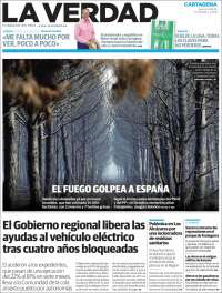 Portada de La Verdad de Cartagena (España)