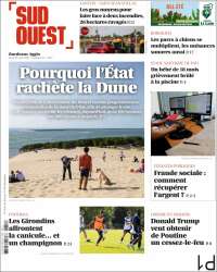 Portada de Sud Ouest (Francia)