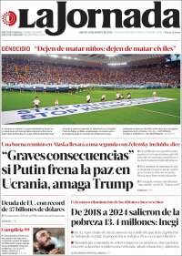 Portada de La Jornada (México)