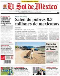 Portada de El Sol de México (México)