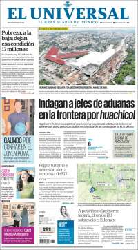 Portada de El Universal (México)