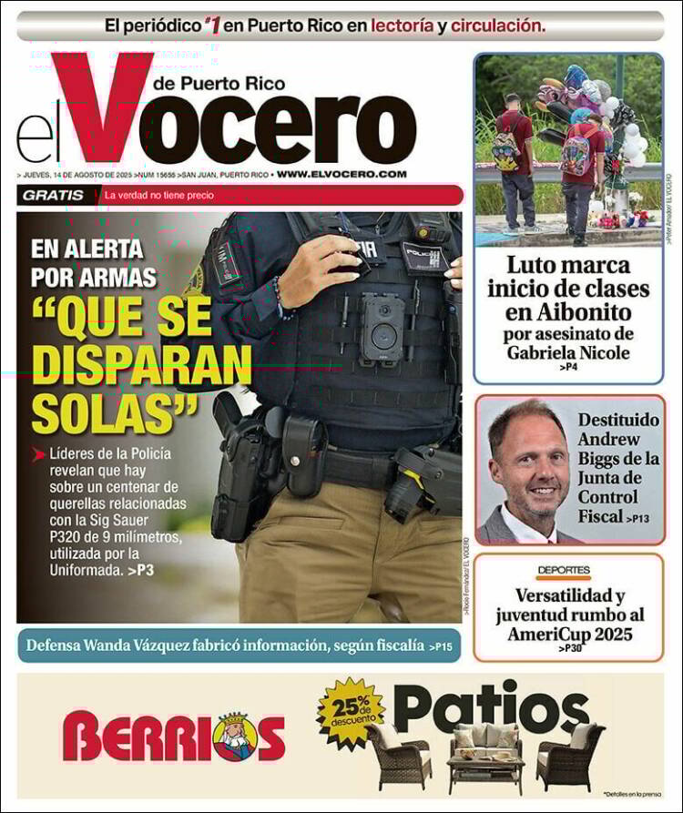 Portada de Vocero (Puerto Rico)