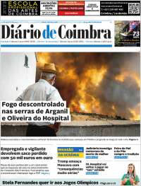 Portada de Diário de Coimbra (Portugal)