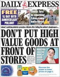 Portada de Daily Express (Reino Unido)