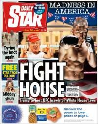 Portada de Daily Star (Reino Unido)