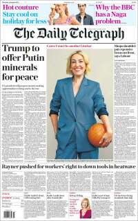 Portada de Daily Telegraph (Reino Unido)