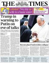 Portada de The Times (Reino Unido)