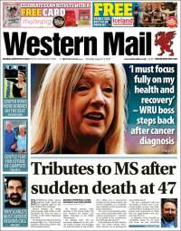 Portada de Western Mail (Reino Unido)