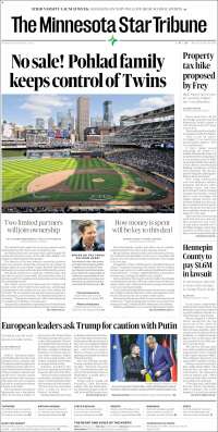 Portada de Star Tribune (USA)